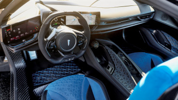 Картинка pininfarina+battista автомобили интерьеры салон синий
