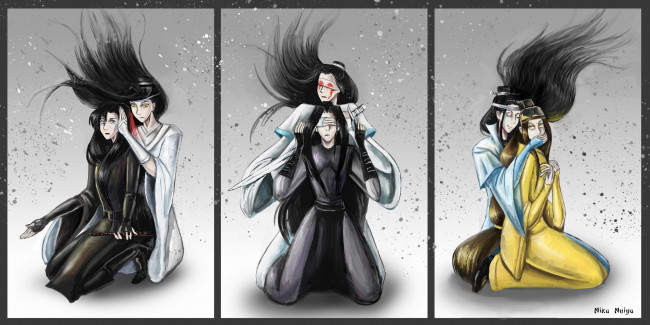 Обои картинки фото аниме, mo dao zu shi, магистр, дьявольского, культа