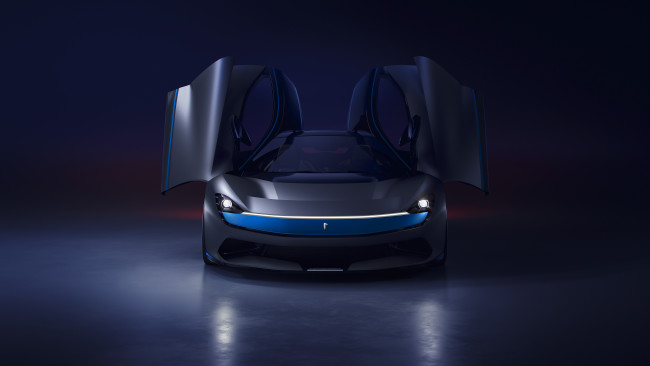 Обои картинки фото pininfarina battista, автомобили, pininfarina, темный, двери