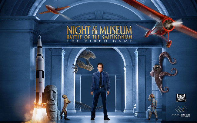 Обои картинки фото night, at, the, museum, видео, игры, battle, of, smithsonian