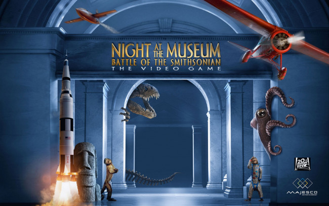 Обои картинки фото night, at, the, museum, видео, игры, battle, of, smithsonian