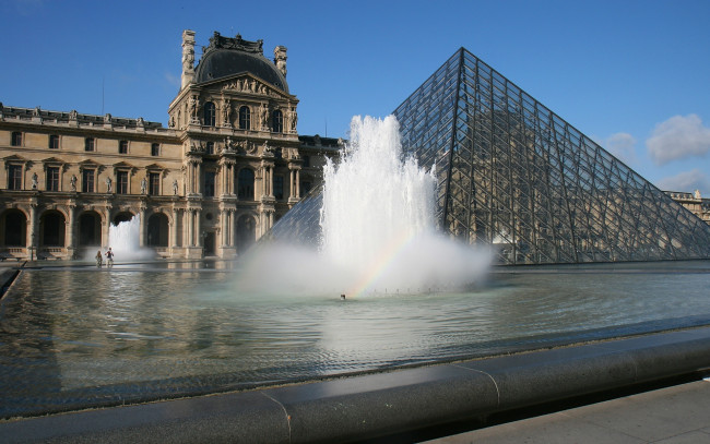 Обои картинки фото the, louvre, города, париж, франция