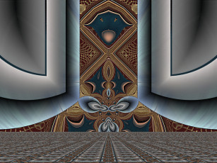 Картинка 3д графика fractal фракталы цвета фрактал узор