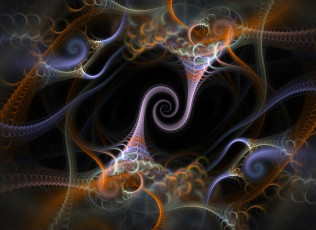 Картинка 3д графика fractal фракталы узор цвета фрактал