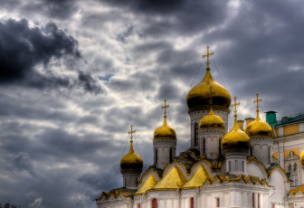 обоя города, православные, церкви, монастыри, москва, купола, кремль