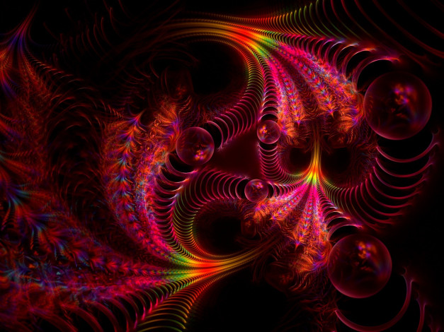 Обои картинки фото 3д, графика, fractal, фракталы, фрактал, узор, цвета
