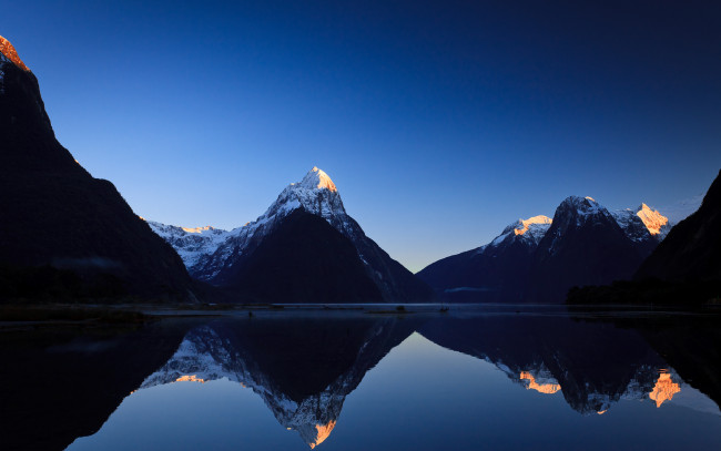 Обои картинки фото природа, горы, вершины, озеро