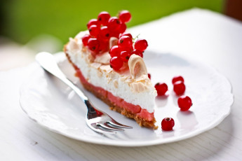 Картинка еда пирожные кексы печенье красная смородина крем торт