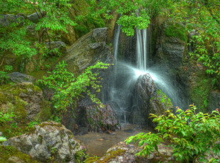 Картинка kyoto ginkaku garden Япония природа водопады парк водопад