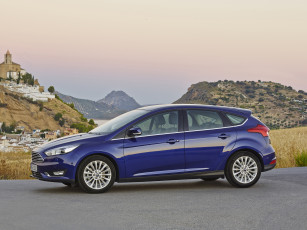 Картинка автомобили ford 2014г focus синий