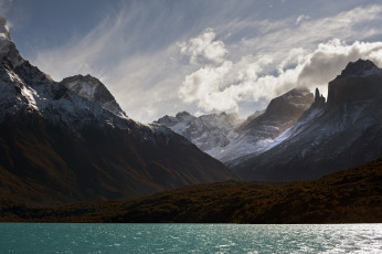 Картинка природа реки озера национальный парк торрес-дель-пайне Чили