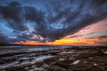Картинка природа восходы закаты закат вечер ирландия графство донегал пляж
