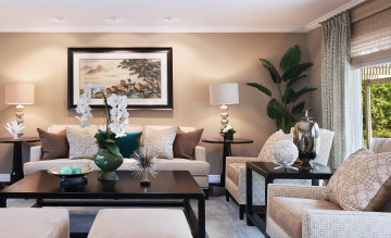 Картинка интерьер гостиная картина мебель дизайн стиль орхидея цветы