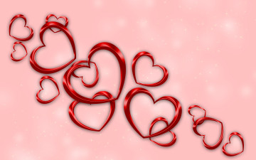 Картинка праздничные день+святого+валентина +сердечки +любовь розовый
