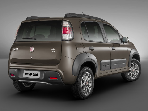 Обои картинки фото автомобили, fiat, uno, way, 2014г