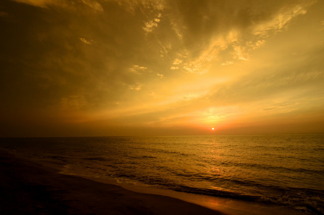 Обои картинки фото природа, восходы, закаты, пляж, море, закат