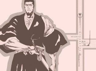 Картинка аниме bleach воин kurosaki isshin меч shinigami