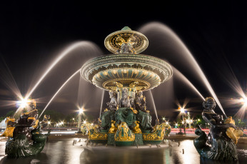 обоя fontaine place de la concorde, города, - фонтаны, фонтан