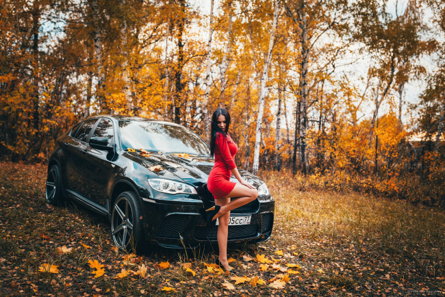 Обои картинки фото bmw girl, автомобили, -авто с девушками, bmw, girl