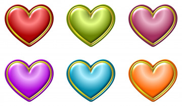 обоя векторная графика, сердечки , hearts, сердечки, фон