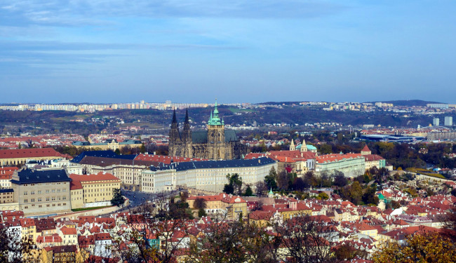 Обои картинки фото города, прага , Чехия, панорама