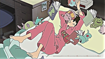 Картинка календари аниме тетрадь комната девочка часы игрушка постель 2019 calendar эмоции