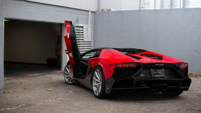 Обои картинки фото автомобили, lamborghini, aventador, lp, 720-4, rosso, mars