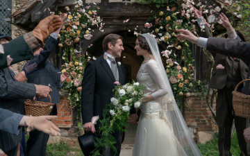 Картинка downton+abbey +a+new+era кино+фильмы венчание невеста жених цветы