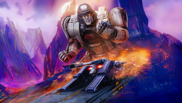 обоя transformers one ,  2024 , мультфильмы, transformers one, brian, tyree, henry, d16, мультфильм, приключения, семейный, megatron, озвучка, трансформеры, начало