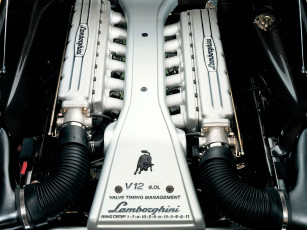 Картинка lamborghini diablo автомобили двигатели