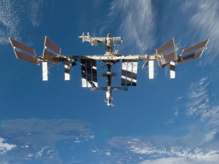 Картинка мкс космос космические корабли станции