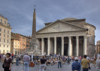 Картинка pantheon rome italy города рим ватикан италия