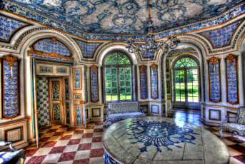 Картинка интерьер дворцы музеи мебель роспись богатство стиль