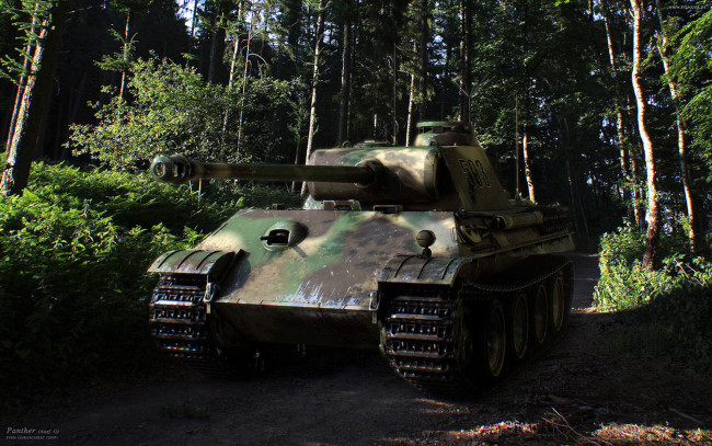 Обои картинки фото panther, техника, военная, германия, пантера, средний, танк