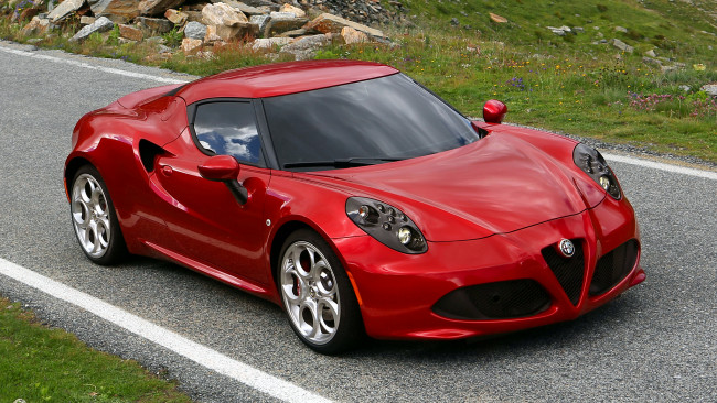 Обои картинки фото alfa, romeo, 4c, автомобили, италия, легковые, automobiles, s, p, a, fiat, group