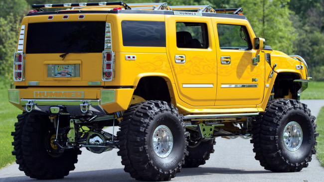 Обои картинки фото hummer, h2, автомобили, внедорожник, сша, am, general