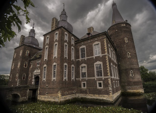 Картинка castle+hoensbroek города замки+нидерландов замок