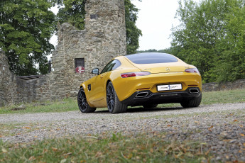 Картинка автомобили mercedes-benz posaidon желтый 2015г c190 gt s mercedes-amg