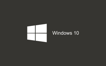 обоя компьютеры, windows 10, темный, фон, пуск, windows, темно-серый, логотип