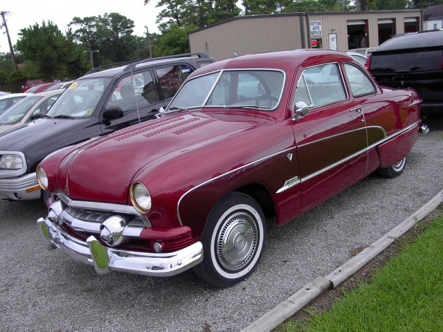 Обои картинки фото 1951, ford, coupe, classic, автомобили