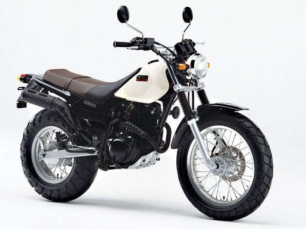 Обои картинки фото yamaha, tw225, мотоциклы