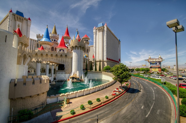 Обои картинки фото excalibur - las vegas,  nv, города, лас-вегас , сша, казино, отель