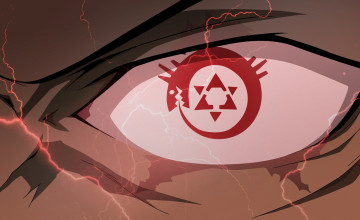 Картинка аниме fullmetal+alchemist king bradley homunculus wrath гнев ouroboros гомункул глаз зрачок