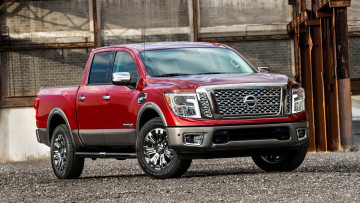 обоя nissan titan 2017, автомобили, nissan, datsun, titan, 2017, красный