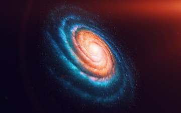 Картинка космос арт вселенная воронка свет квазары звёзды галактика завихрение