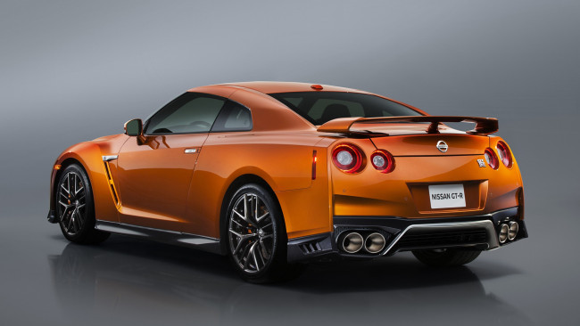 Обои картинки фото nissan gt-r 2017, автомобили, nissan, datsun, gt-r, оранжевый, 2017