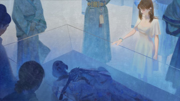 Картинка рисованное люди саркофаг скелет