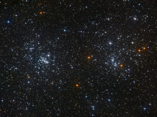 Картинка двойное скопление персее космос звезды созвездия