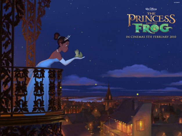 Обои картинки фото мультфильмы, the, princess, and, frog