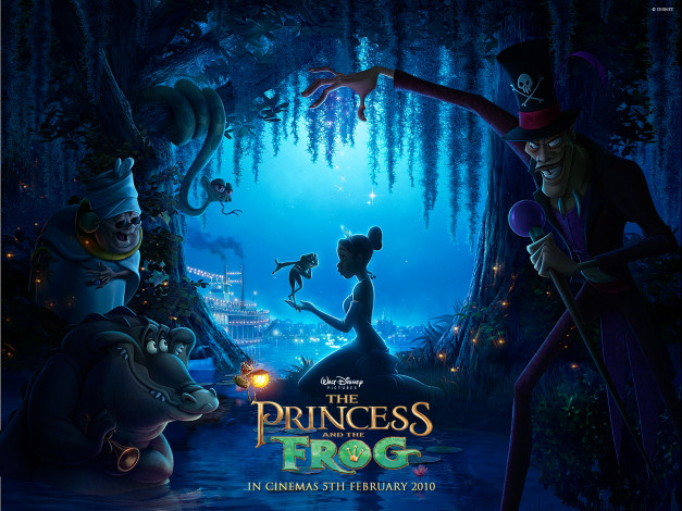 Обои картинки фото мультфильмы, the, princess, and, frog